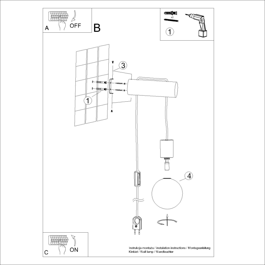 Λάμπα τοίχου NIBMI 1xG9/8W/230V οξιά