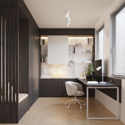 Φωτιστικό τοίχου KARBON 1xGU10/10W/230V λευκό