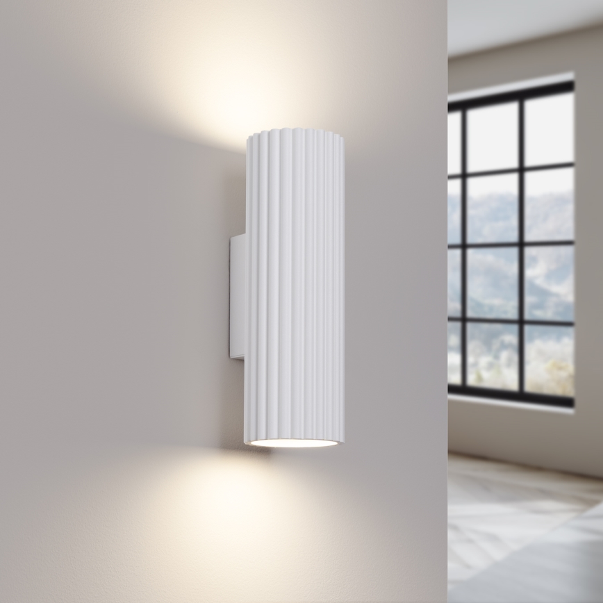 Φωτιστικό τοίχου KARBON 2xGU10/10W/230V λευκό