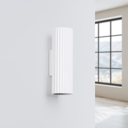 Φωτιστικό τοίχου KARBON 2xGU10/10W/230V λευκό