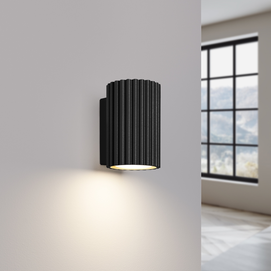 Φωτιστικό τοίχου KARBON 1xGU10/10W/230V μαύρο