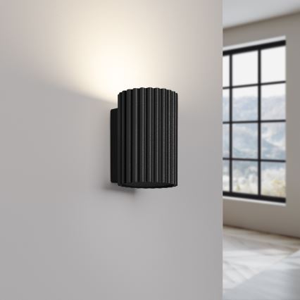 Φωτιστικό τοίχου KARBON 1xGU10/10W/230V μαύρο