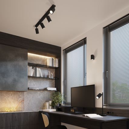 Φωτιστικό τοίχου KARBON 1xGU10/10W/230V μαύρο