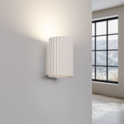 Φωτιστικό τοίχου KARBON 1xGU10/10W/230V κρεμ