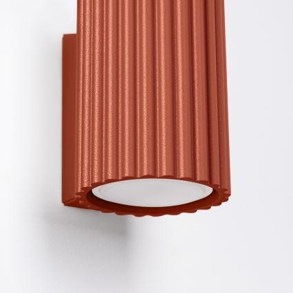 Φωτιστικό τοίχου KARBON 1xGU10/10W/230V κόκκινο