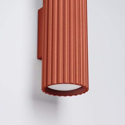 Φωτιστικό τοίχου KARBON 2xGU10/10W/230V κόκκινο