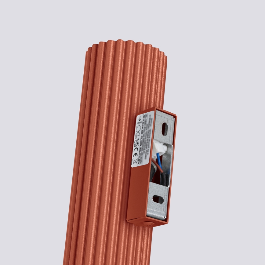 Φωτιστικό τοίχου KARBON 2xGU10/10W/230V κόκκινο