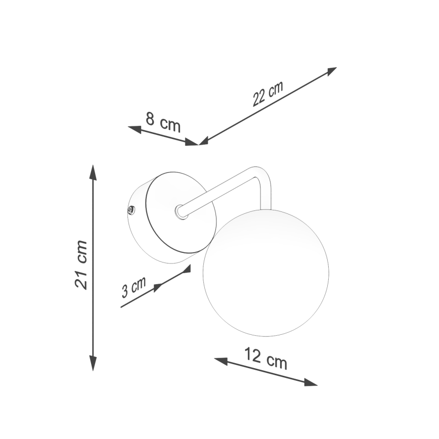 Λάμπα τοίχου ASTRAL 1xG9/8W/230V λευκό