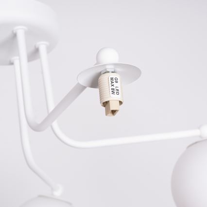 Κρεμαστό φωτιστικό ASTRAL 5xG9/8W/230V λευκό