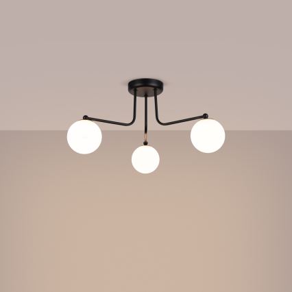 Κρεμαστό φωτιστικό ASTRAL 3xG9/8W/230V μαύρο