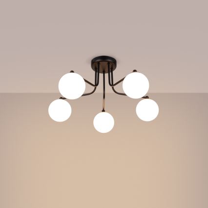 Κρεμαστό φωτιστικό ASTRAL 5xG9/8W/230V μαύρο