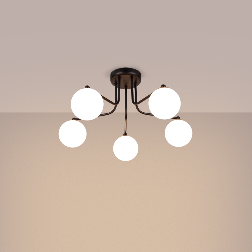 Κρεμαστό φωτιστικό ASTRAL 5xG9/8W/230V μαύρο