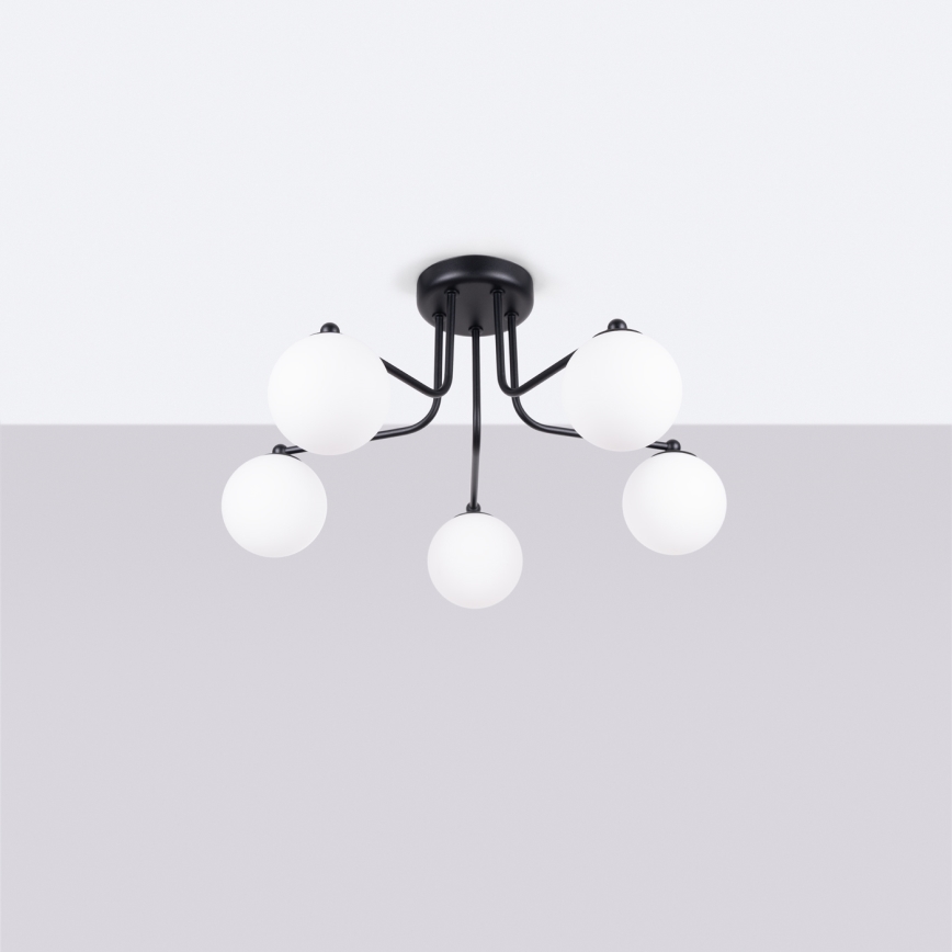 Κρεμαστό φωτιστικό ASTRAL 5xG9/8W/230V μαύρο