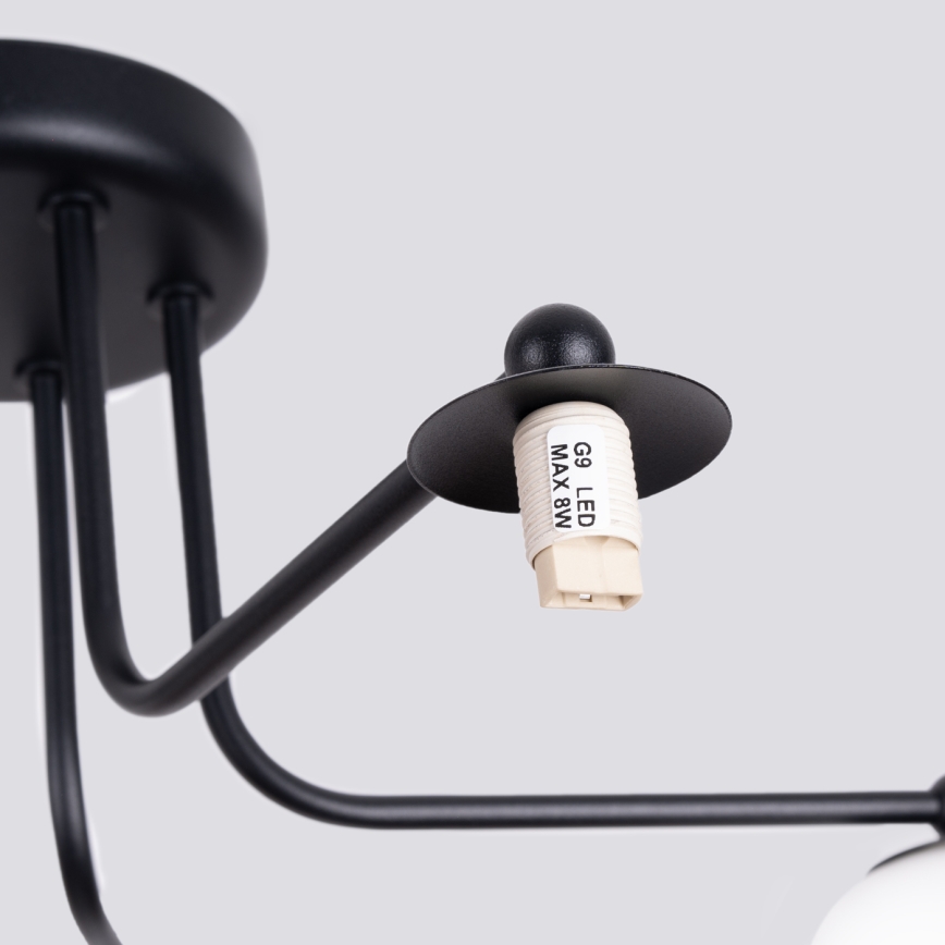 Κρεμαστό φωτιστικό ASTRAL 5xG9/8W/230V μαύρο