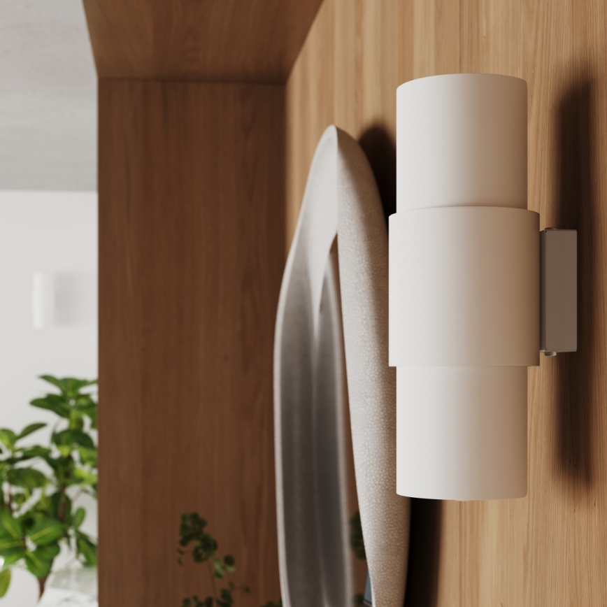 Φωτιστικό τοίχου FLASH 2xE27/15W/230V λευκό