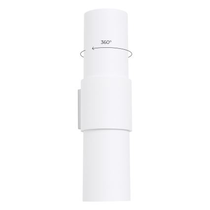 Φωτιστικό τοίχου FLASH 2xE27/15W/230V λευκό