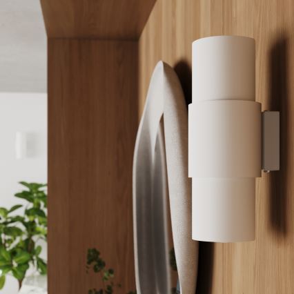 Φωτιστικό τοίχου FLASH 2xE27/15W/230V λευκό