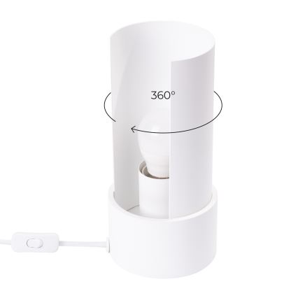 Eπιτραπέζιο φωτιστικό FLASH 1xE27/15W/230V λευκό