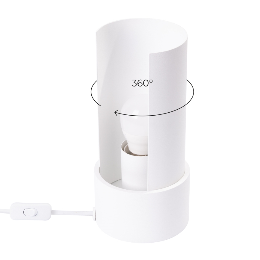 Eπιτραπέζιο φωτιστικό FLASH 1xE27/15W/230V λευκό