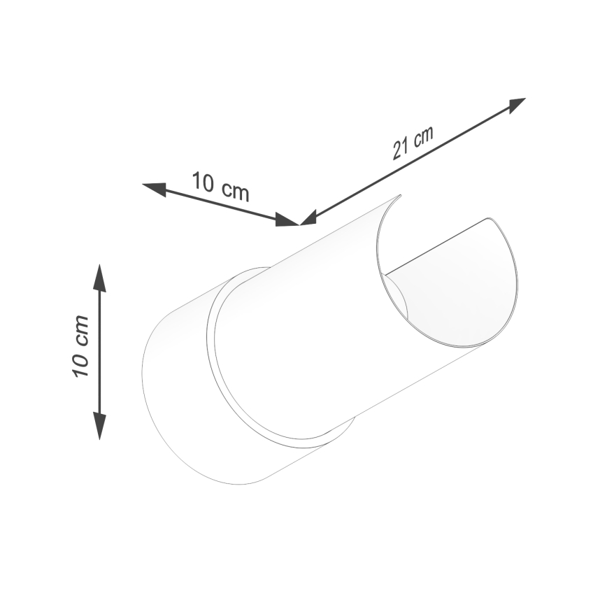 Φωτιστικό τοίχου FLASH 1xE27/15W/230V λευκό