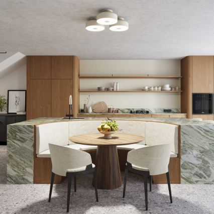 Φωτιστικό οροφής OMIQ 4xE27/15W/230V, διάμ. 30 cm, σε κρεμ απόχρωση