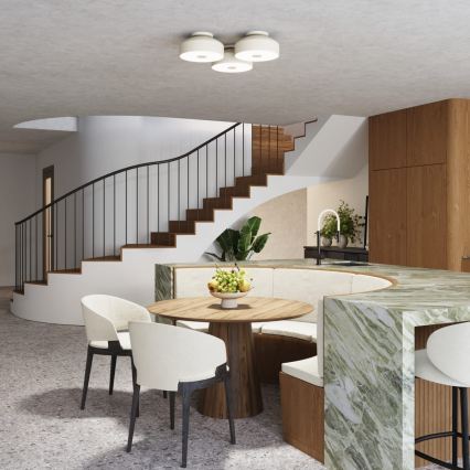 Φωτιστικό οροφής OMIQ 4xE27/15W/230V, διάμ. 30 cm, σε κρεμ απόχρωση