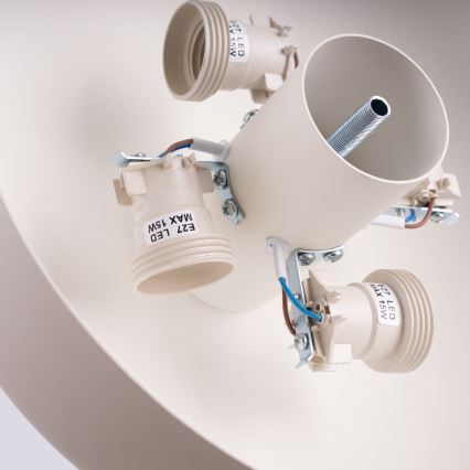 Φωτιστικό οροφής OMIQ 4xE27/15W/230V, διάμ. 30 cm, σε κρεμ απόχρωση