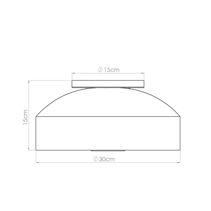 Φωτιστικό οροφής OMIQ 4xE27/15W/230V, Ø 30 cm, πράσινο