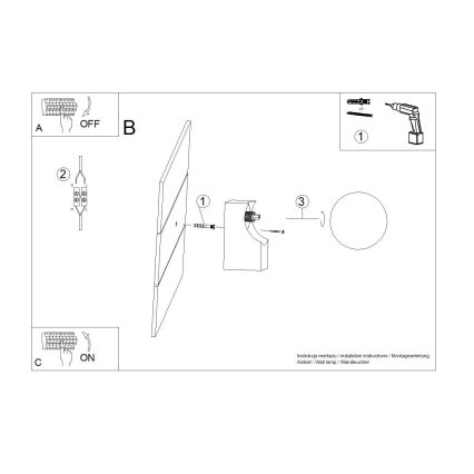 Φωτιστικό τοίχου BULBO 1xG9/8W/230V οξιά/λευκό