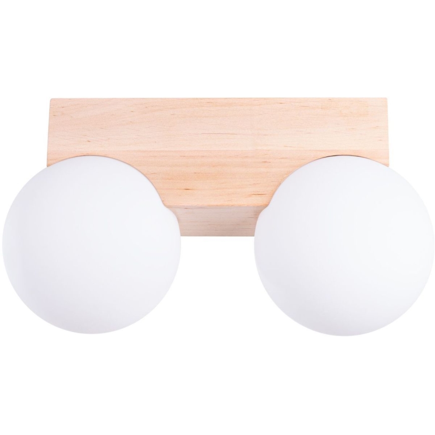 Φωτιστικό οροφής BULBO 2xG9/8W/230V οξιά/λευκό