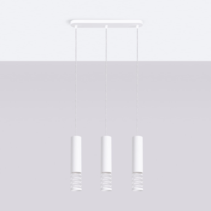 Κρεμαστό φωτιστικό οροφής LAMI 3xGU10/10W/230V λευκό