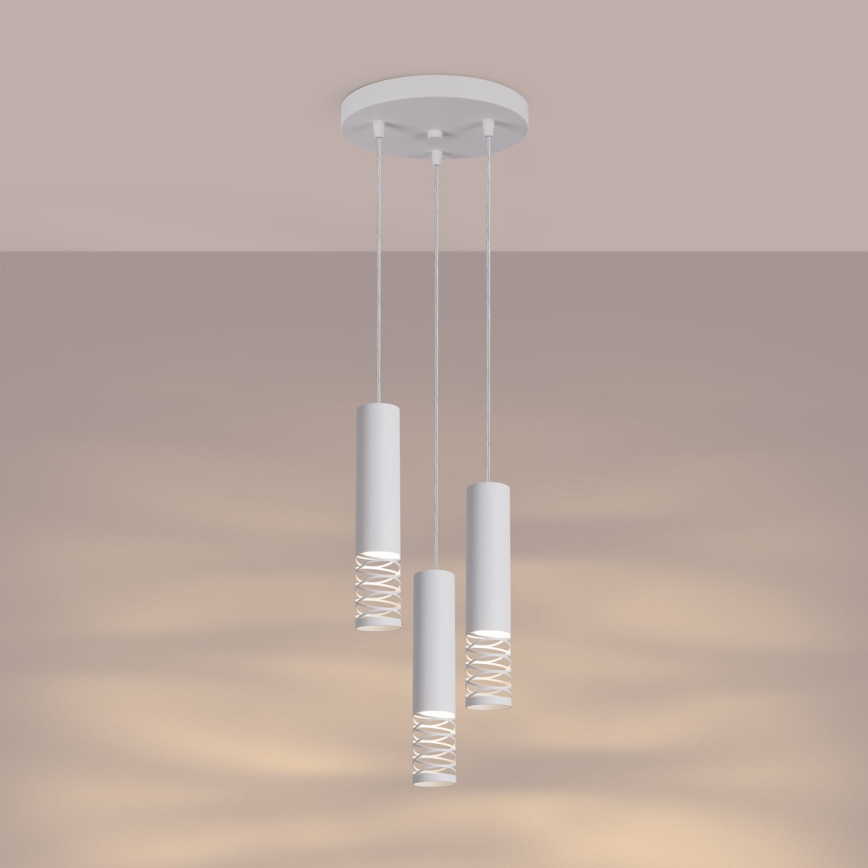 Κρεμαστό φωτιστικό οροφής LAMI 3xGU10/10W/230V λευκό