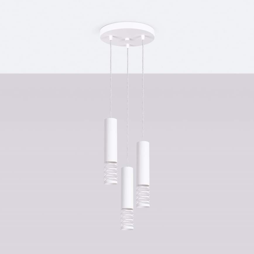 Κρεμαστό φωτιστικό οροφής LAMI 3xGU10/10W/230V λευκό