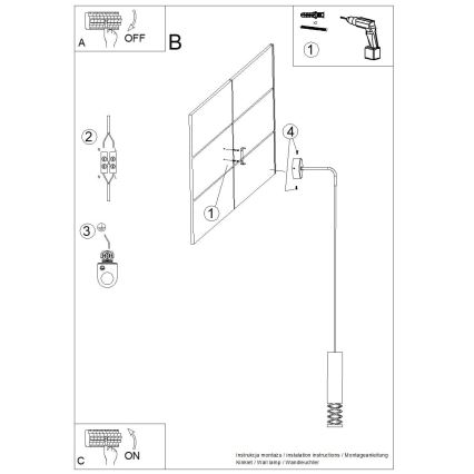 Λάμπα τοίχου LAMI 1xGU10/10W/230V λευκό
