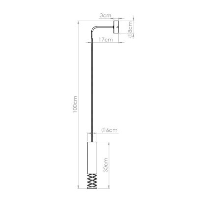 Λάμπα τοίχου LAMI 1xGU10/10W/230V λευκό