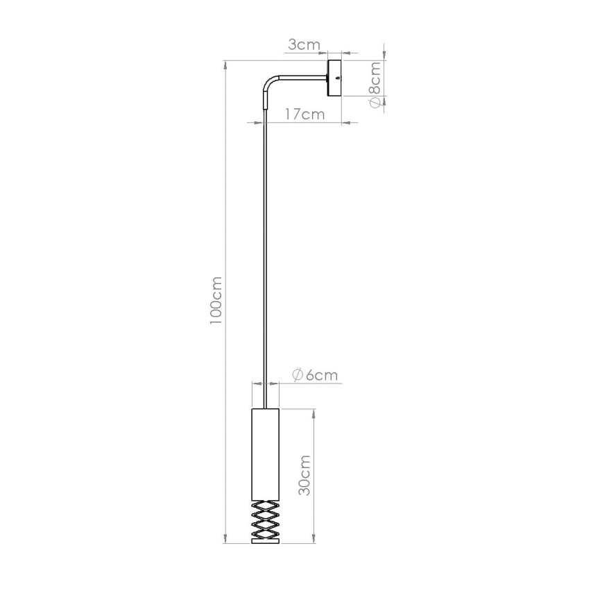 Λάμπα τοίχου LAMI 1xGU10/10W/230V λευκό