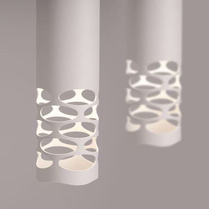 Κρεμαστό φωτιστικό οροφής LIRO 2xGU10/10W/230V λευκό