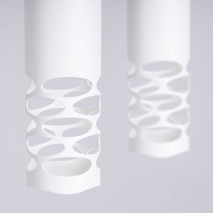 Κρεμαστό φωτιστικό οροφής LIRO 2xGU10/10W/230V λευκό