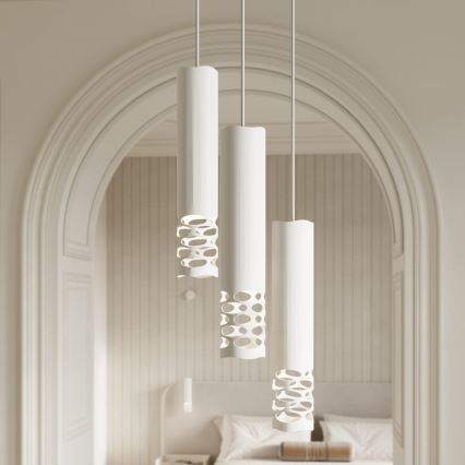 Κρεμαστό φωτιστικό οροφής LIRO 3xGU10/10W/230V λευκό