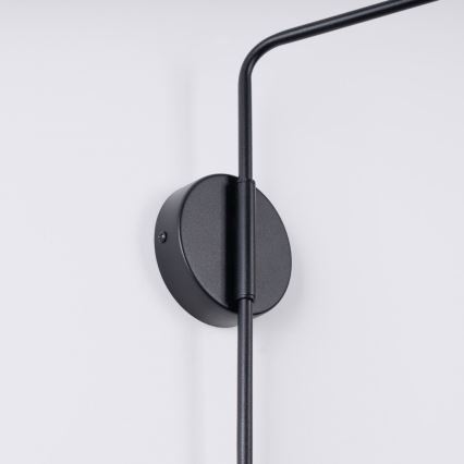 Λάμπα τοίχου NOX 1xE14/10W/230V μαύρο