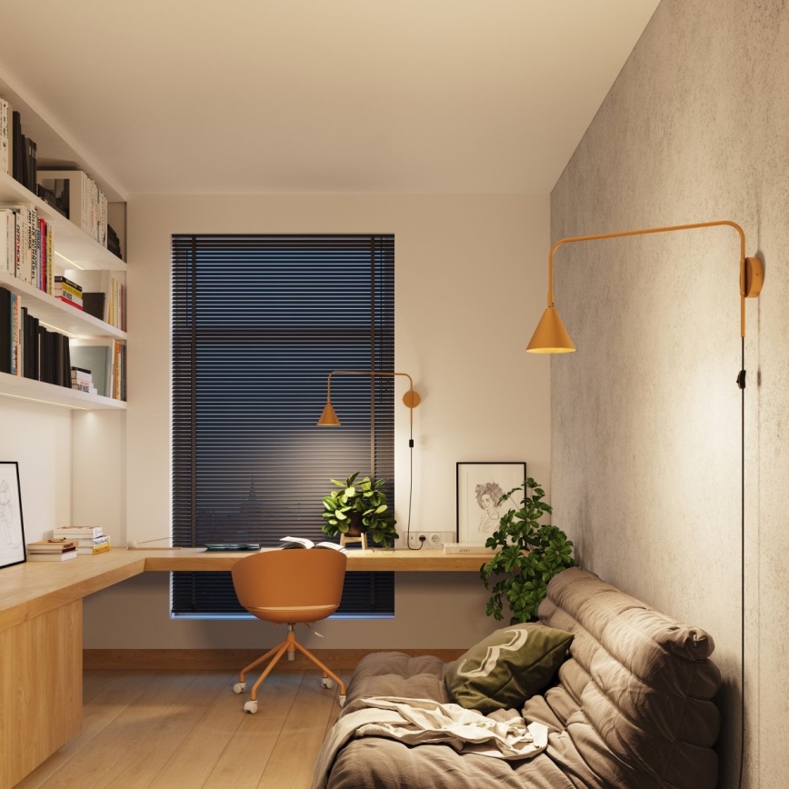 Λάμπα τοίχου NOX 1xE14/10W/230V χρυσό