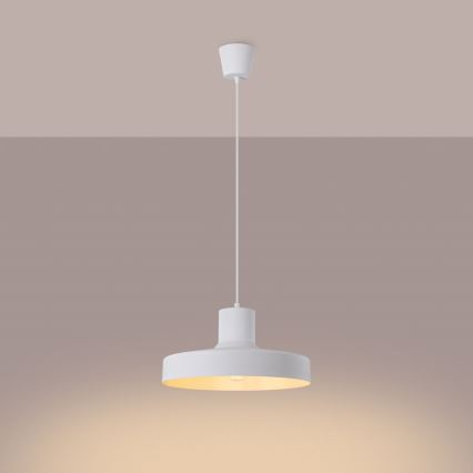 Κρεμαστό φωτιστικό οροφής BILO 1xE27/15W/230V διάμετρος 35 cm λευκό