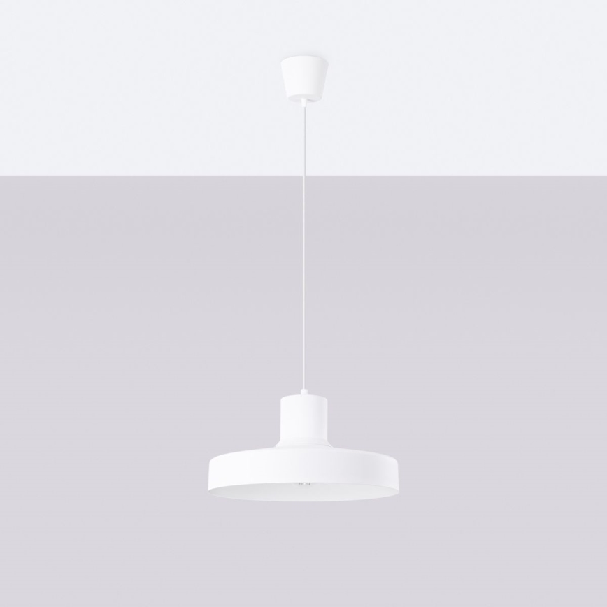 Κρεμαστό φωτιστικό οροφής BILO 1xE27/15W/230V διάμετρος 35 cm λευκό