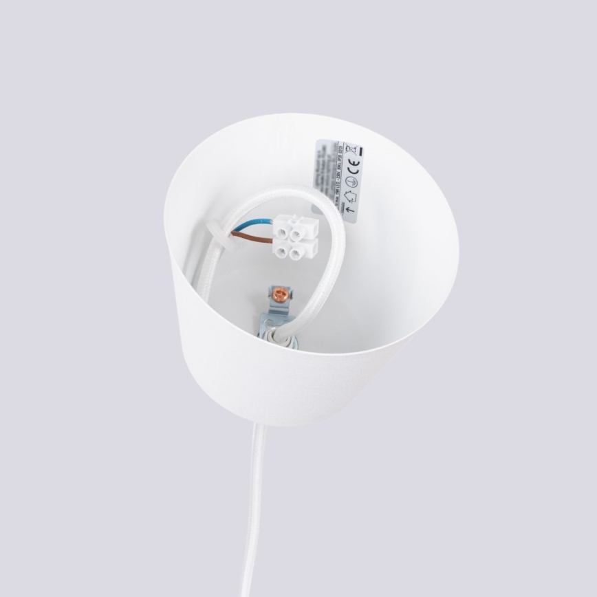 Κρεμαστό φωτιστικό οροφής BILO 1xE27/15W/230V διάμετρος 35 cm λευκό