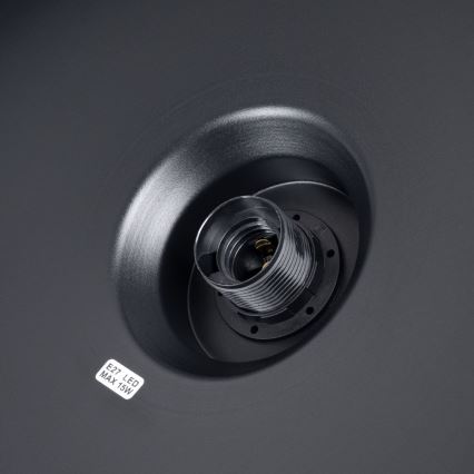 Κρεμαστό φωτιστικό οροφής BILO 1xE27/15W/230V διάμετρος 35 cm μαύρο