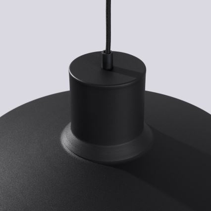 Κρεμαστό φωτιστικό οροφής BILO 1xE27/15W/230V διάμετρος 35 cm μαύρο