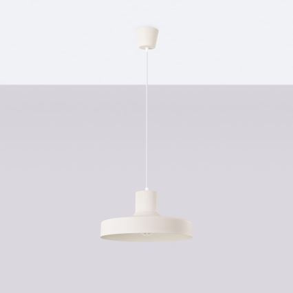 Κρεμαστό φωτιστικό οροφής BILO 1xE27/15W/230V διάμετρος 35 cm κρεμ