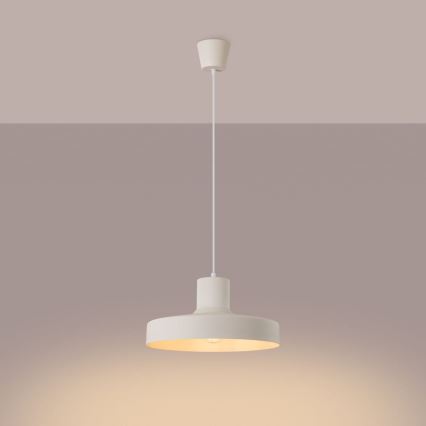 Κρεμαστό φωτιστικό οροφής BILO 1xE27/15W/230V διάμετρος 35 cm κρεμ