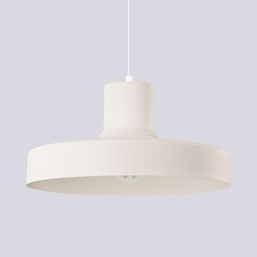 Κρεμαστό φωτιστικό οροφής BILO 1xE27/15W/230V διάμετρος 35 cm κρεμ