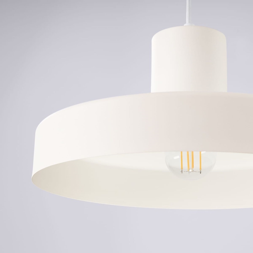 Κρεμαστό φωτιστικό οροφής BILO 1xE27/15W/230V διάμετρος 35 cm κρεμ
